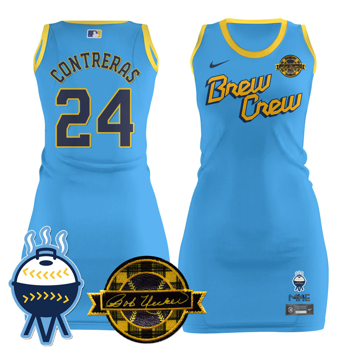 MIL Limited Dress - Bob Uecker Patch - All Stitched