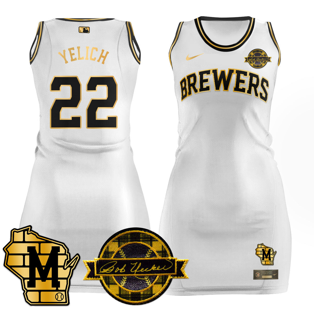 MIL Limited Dress - Bob Uecker Patch - All Stitched