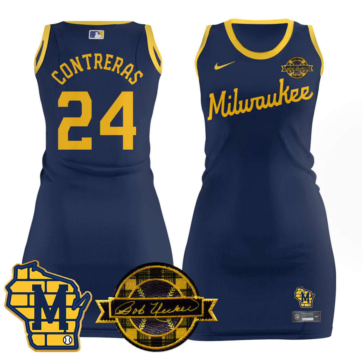 MIL Limited Dress - Bob Uecker Patch - All Stitched