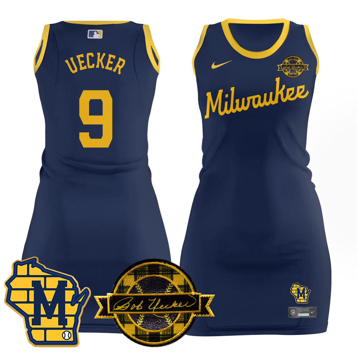 MIL Limited Dress - Bob Uecker Patch - All Stitched