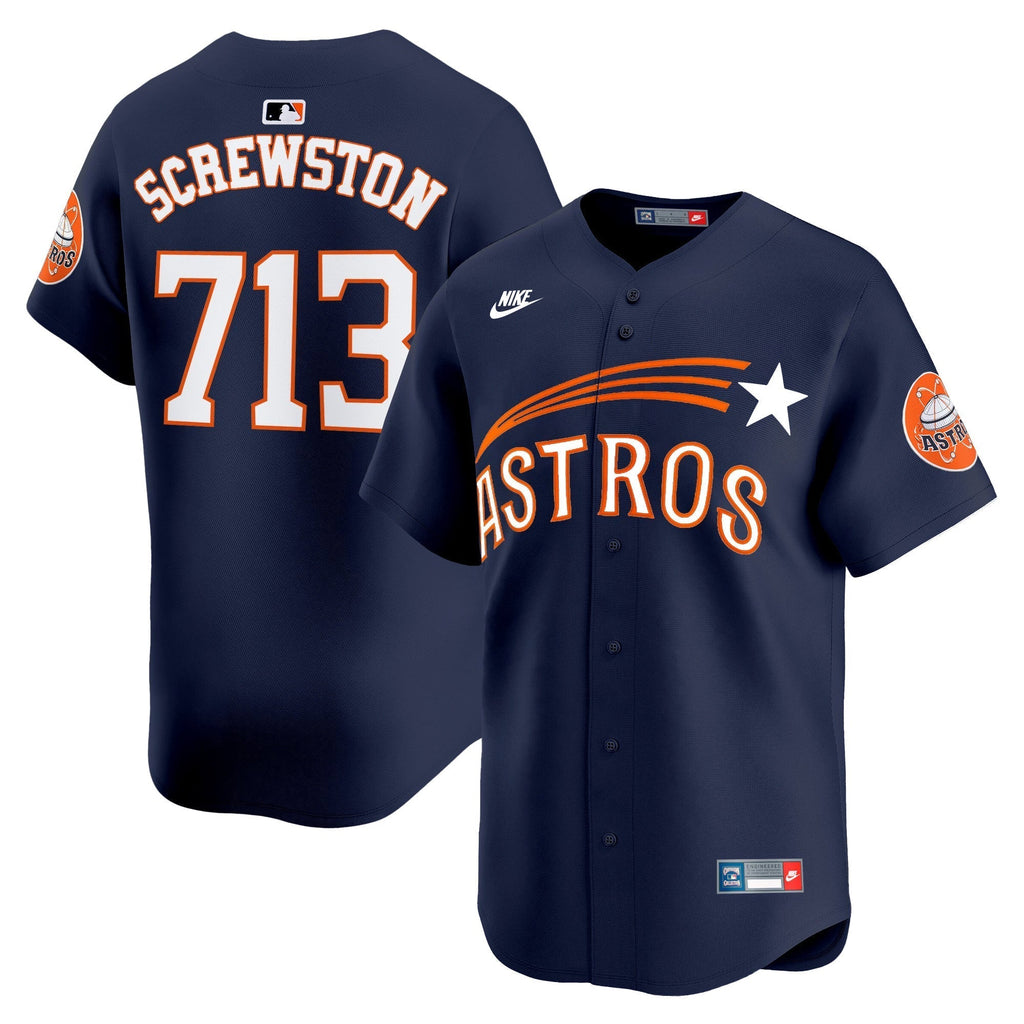 HOU Throwback Cooperstown Vapor Premier Limited Jersey - All Stitched