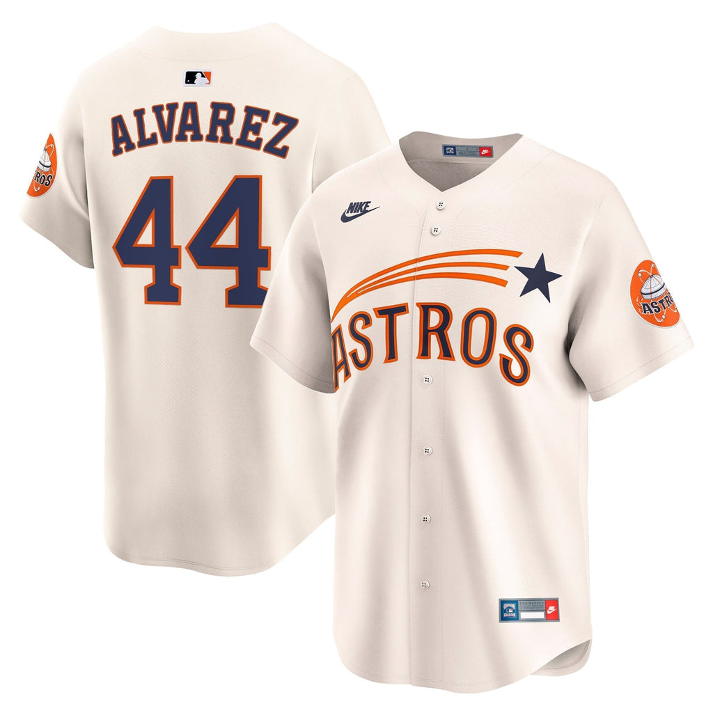 HOU Throwback Cooperstown Vapor Premier Limited Jersey - All Stitched