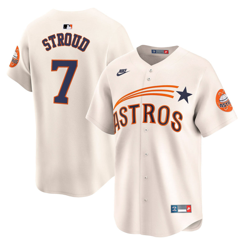 HOU Throwback Cooperstown Vapor Premier Limited Jersey - All Stitched