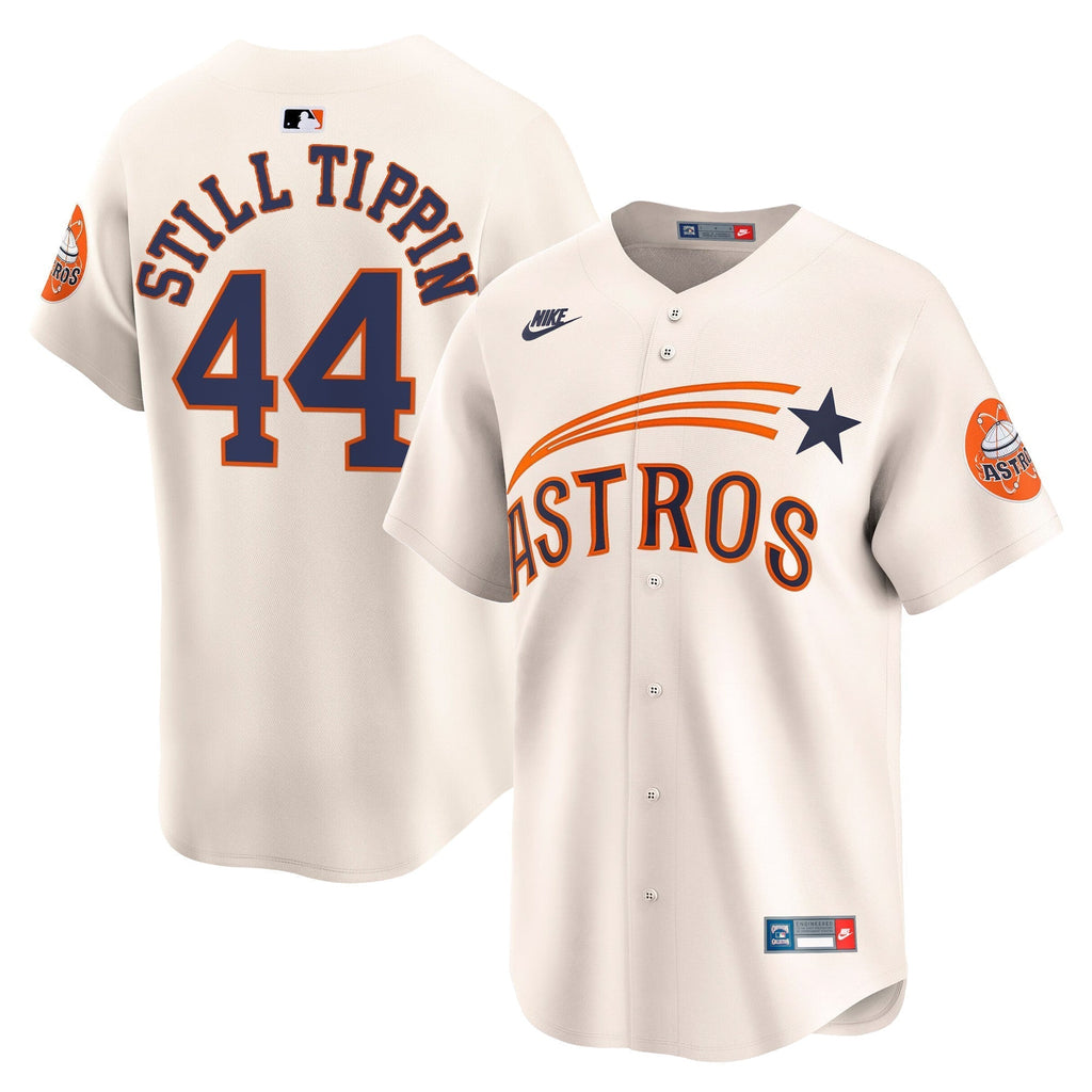 HOU Throwback Cooperstown Vapor Premier Limited Jersey - All Stitched