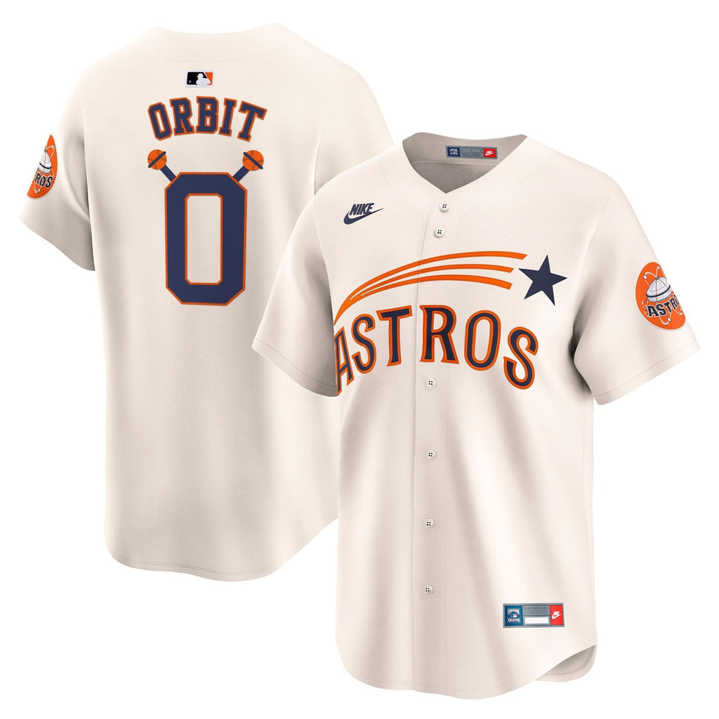 HOU Throwback Cooperstown Vapor Premier Limited Jersey - All Stitched