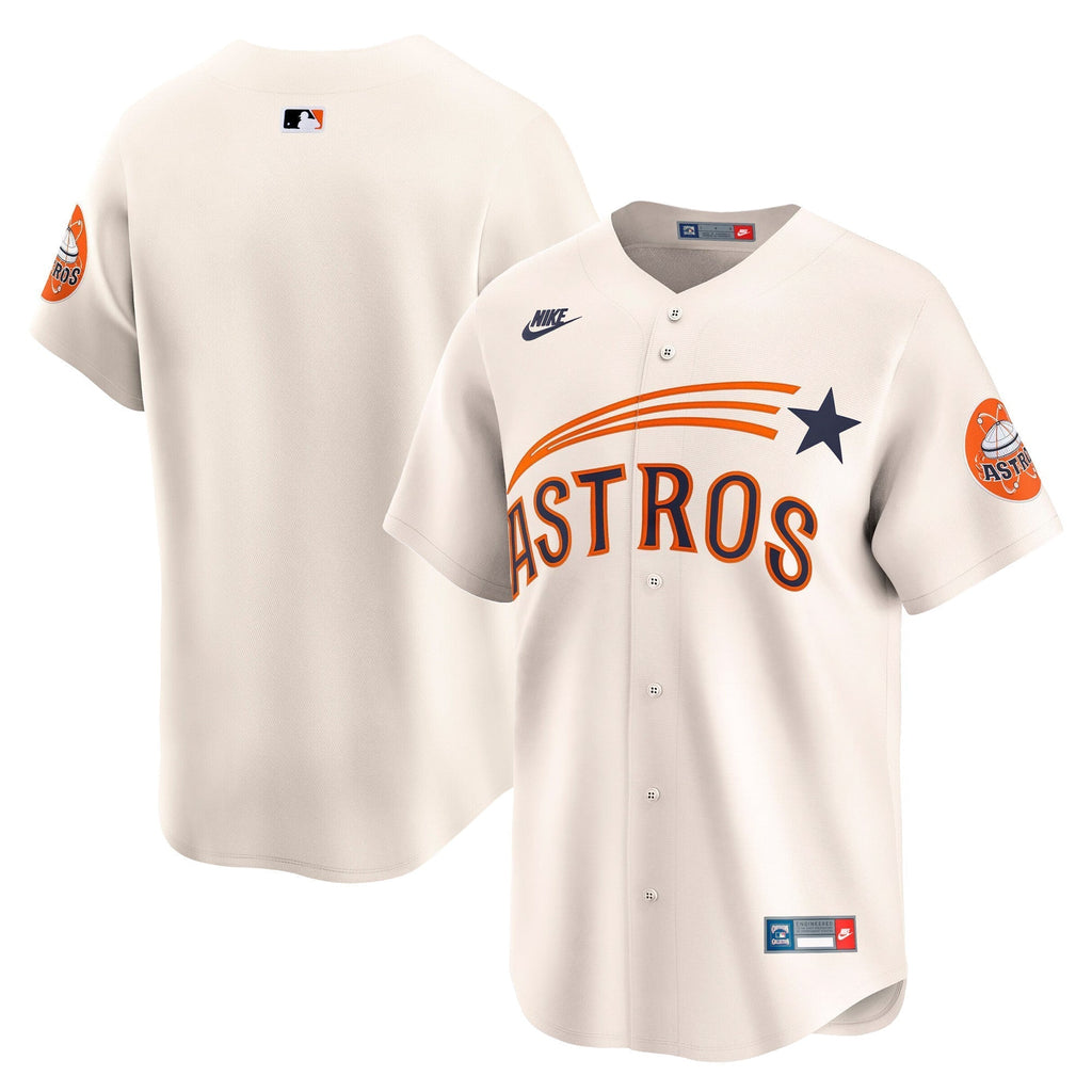 HOU Throwback Cooperstown Vapor Premier Limited Jersey - All Stitched