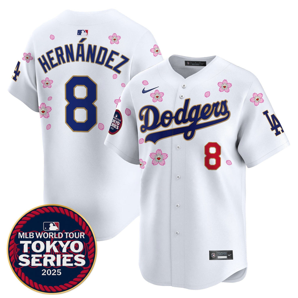 Dodgers Tokyo Series 2025 Gold Trim Vapor Premier Limited Jersey - Stitched