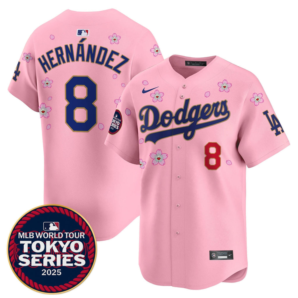 Dodgers Tokyo Series 2025 Gold Trim Vapor Premier Limited Jersey - Stitched