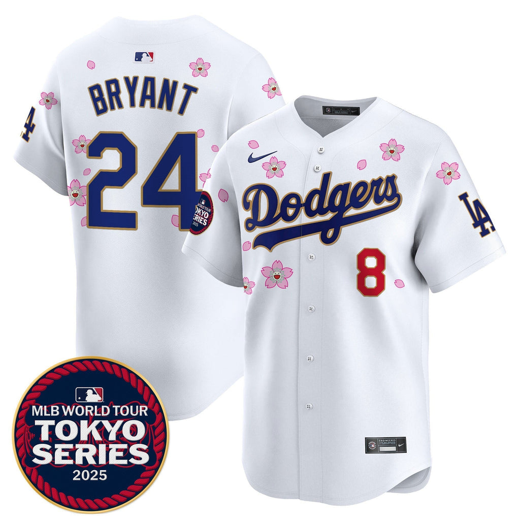 Dodgers Tokyo Series 2025 Gold Trim Vapor Premier Limited Jersey V2 - Stitched
