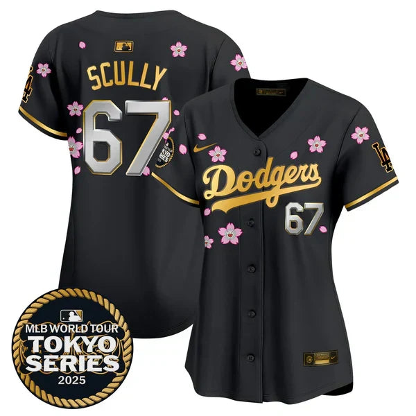 Women's Dodgers Tokyo Series 2025 Vapor Premier Limited Jersey V2 - Stitched