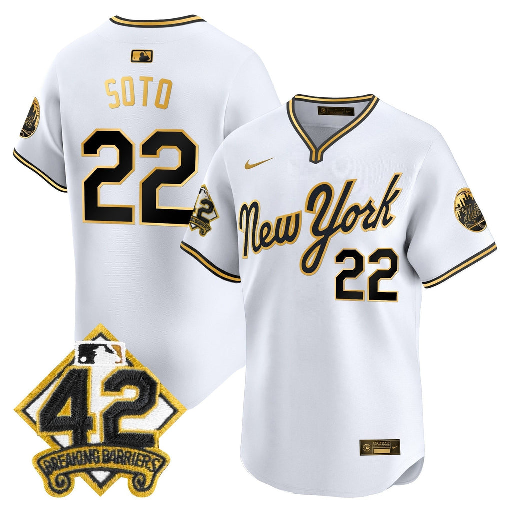 NYM 2025 Jackie Robinson Patch Road Alternate Jersey â€“ All Stitched