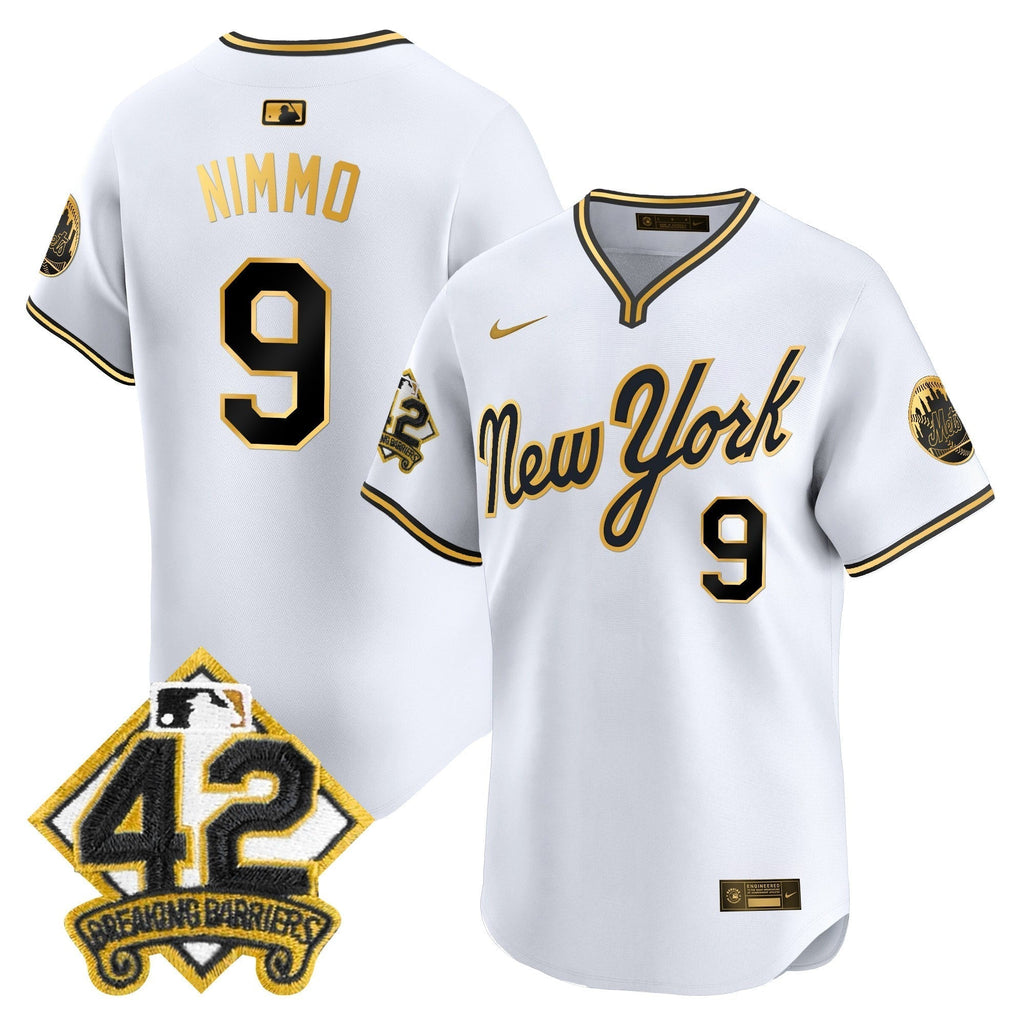 NYM 2025 Jackie Robinson Patch Road Alternate Jersey â€“ All Stitched