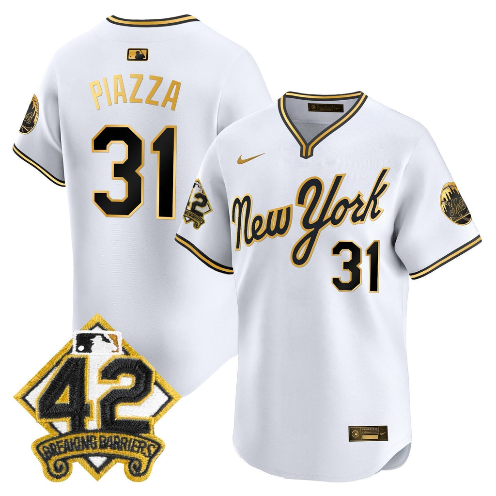 NYM 2025 Jackie Robinson Patch Road Alternate Jersey â€“ All Stitched