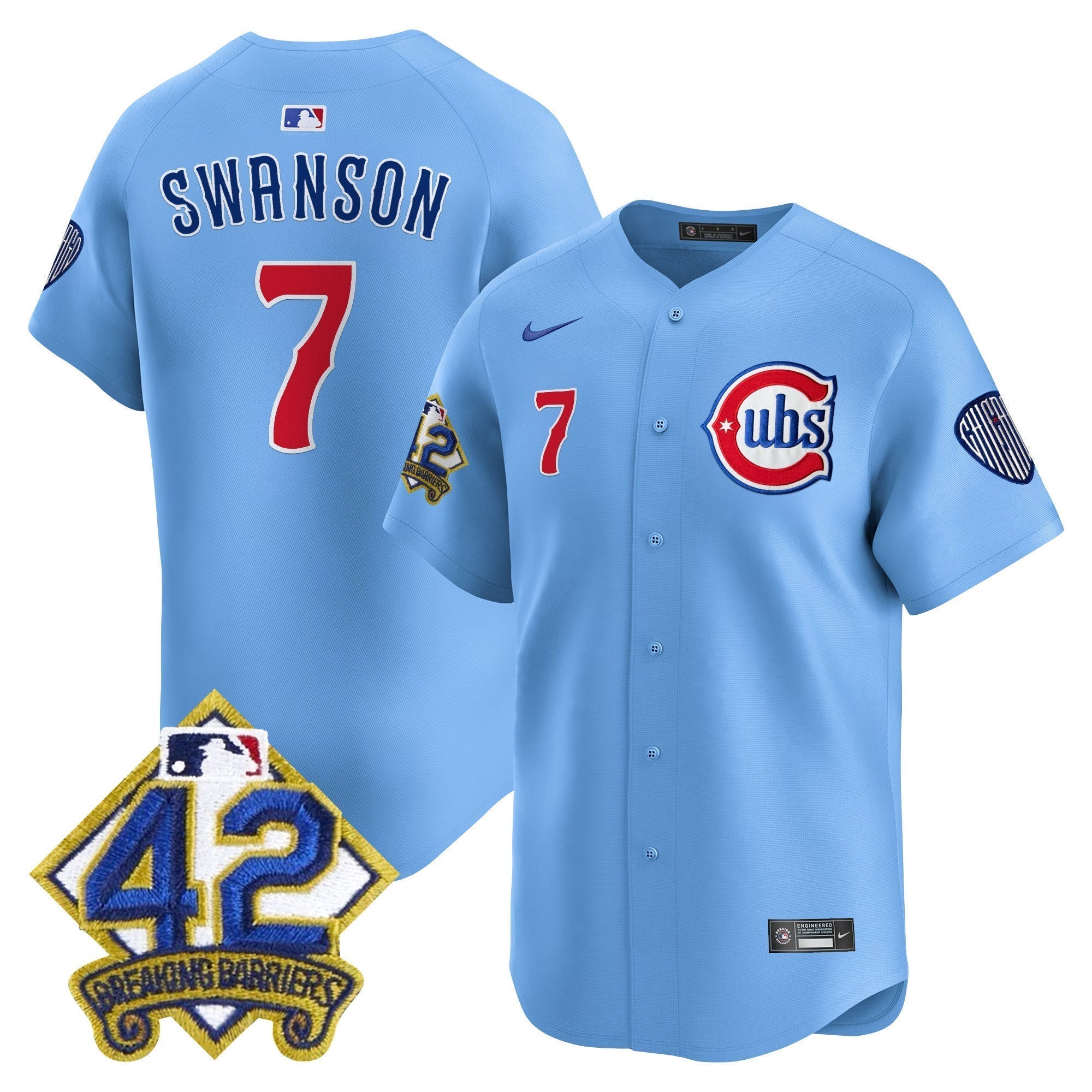 CHC 2025 Jackie Robinson Patch Vapor Premier Limited Jersey - All Stitched
