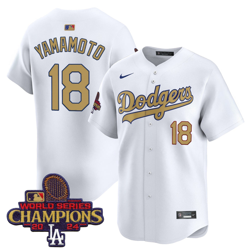 Dodgers 2025 Gold Vapor Premier Limited Jersey - All Stitched