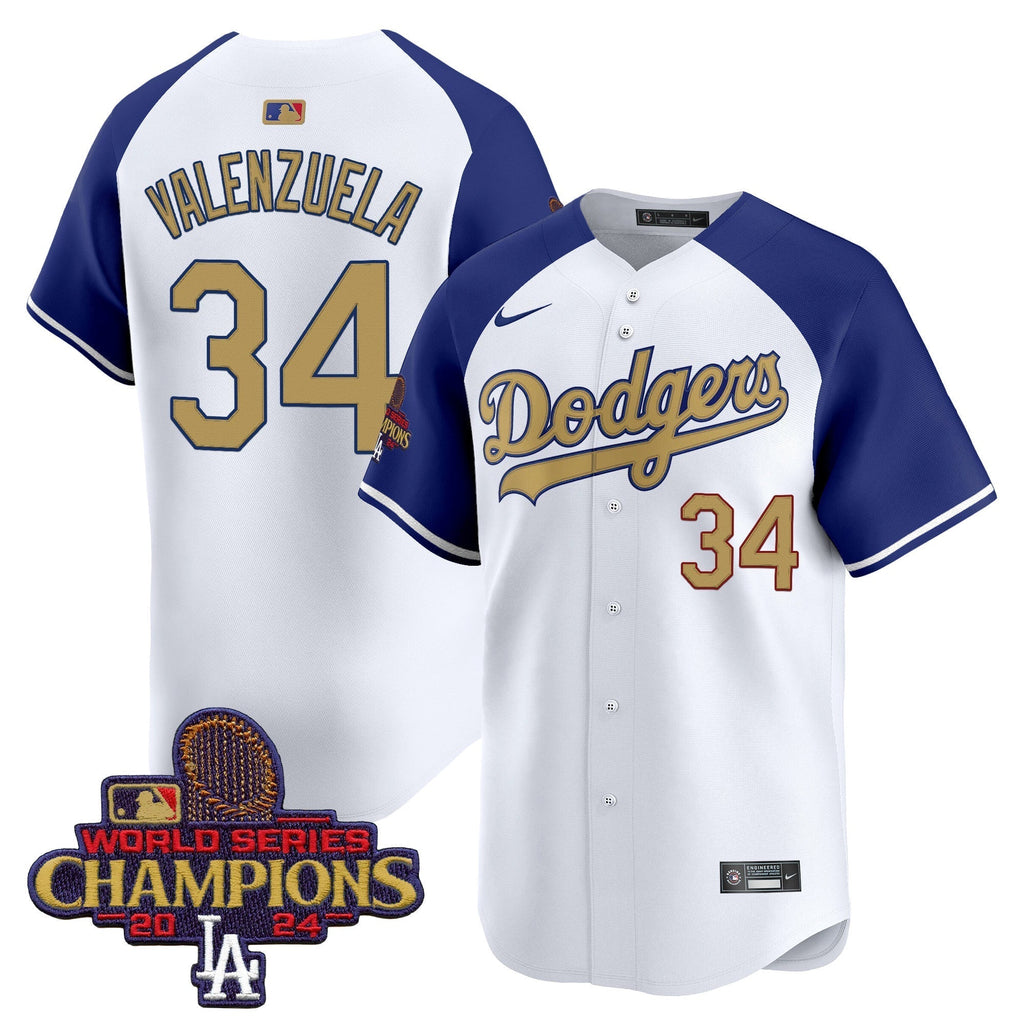 Dodgers 2025 Gold Vapor Premier Limited Jersey - All Stitched
