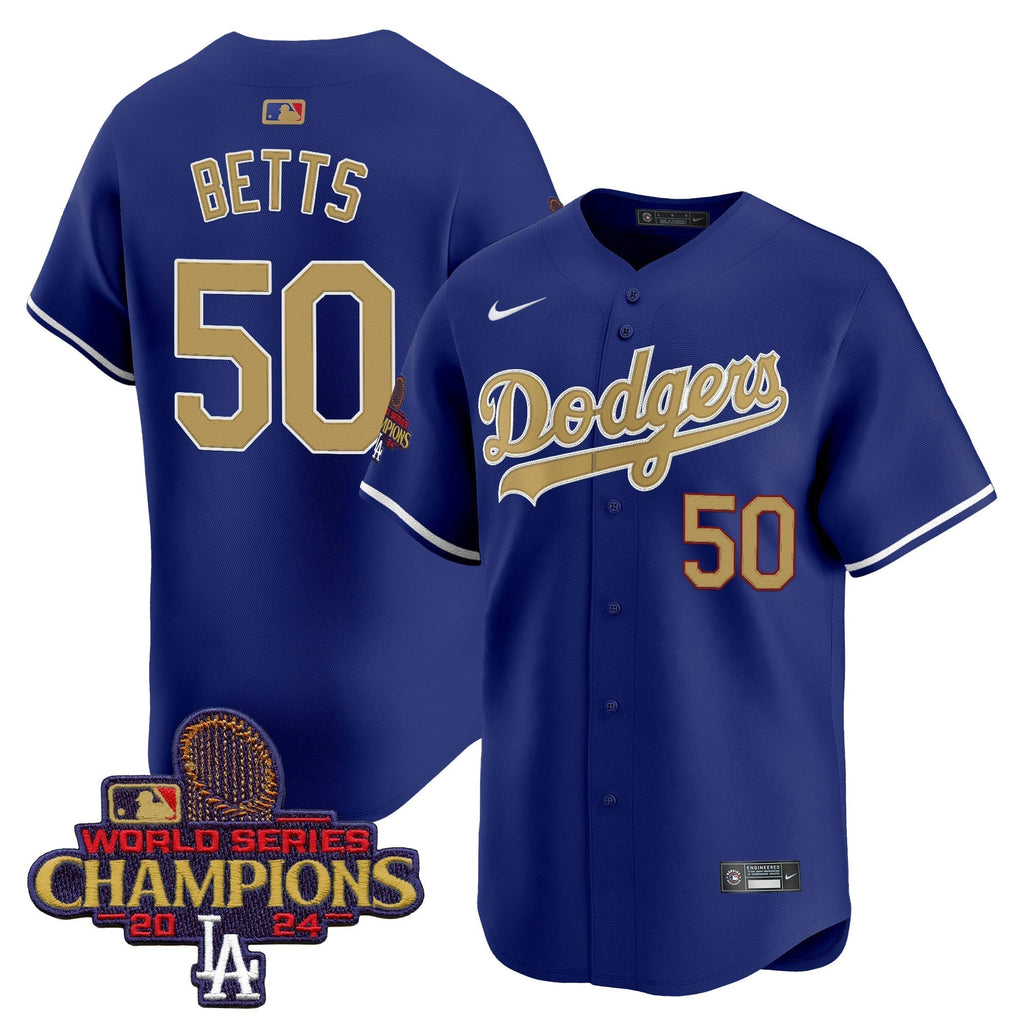 Dodgers 2025 Gold Vapor Premier Limited Jersey - All Stitched