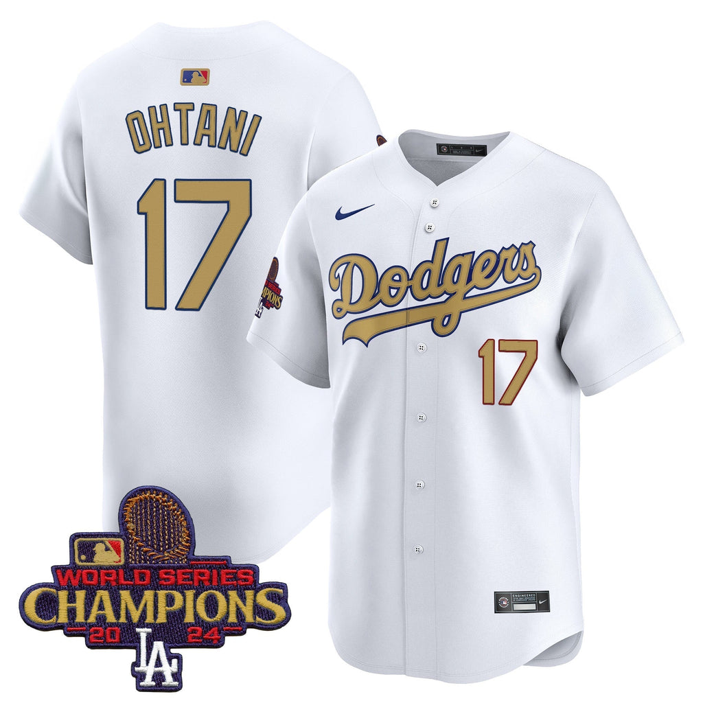 Dodgers 2025 Gold Vapor Premier Limited Jersey - All Stitched