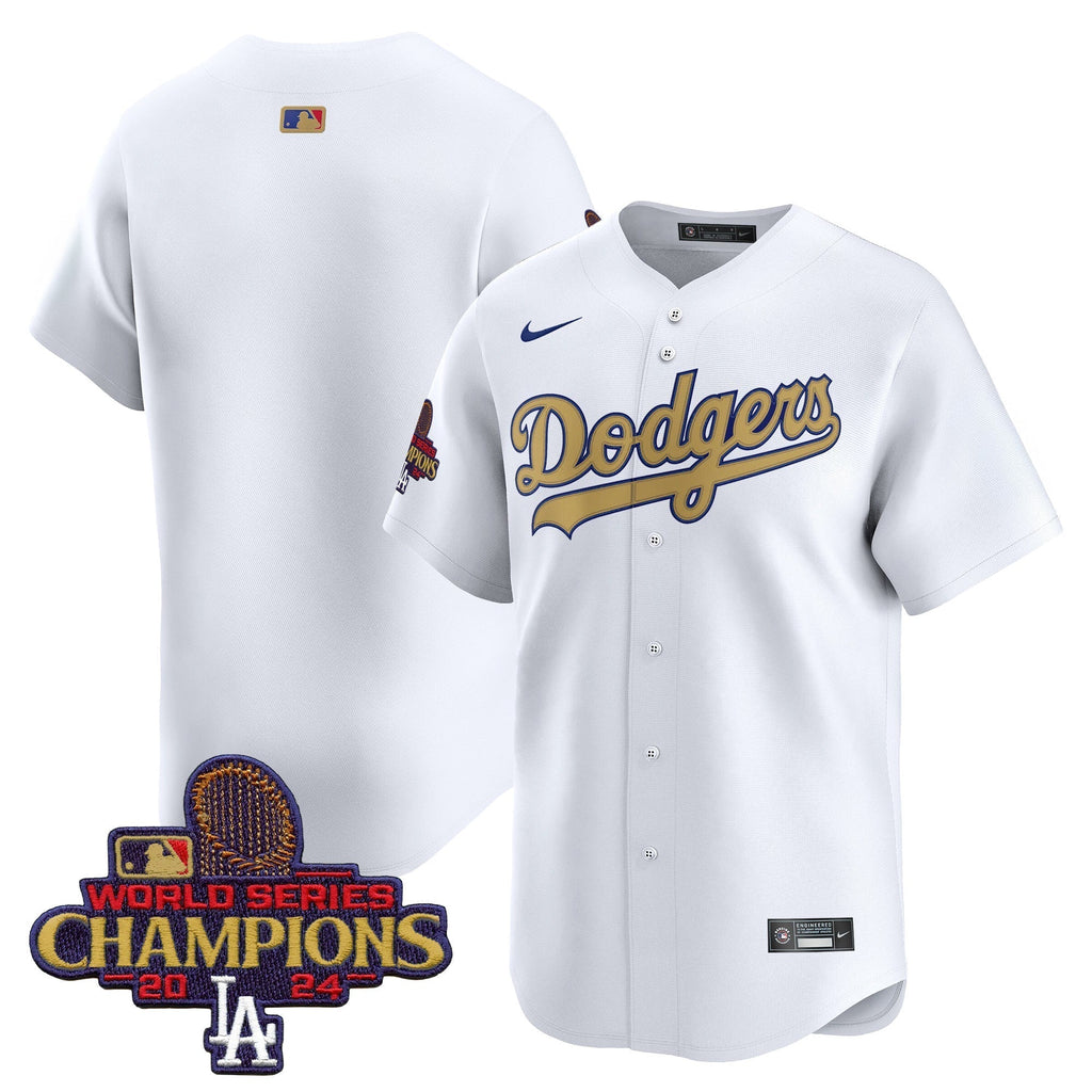Dodgers 2025 Gold Vapor Premier Limited Jersey - All Stitched