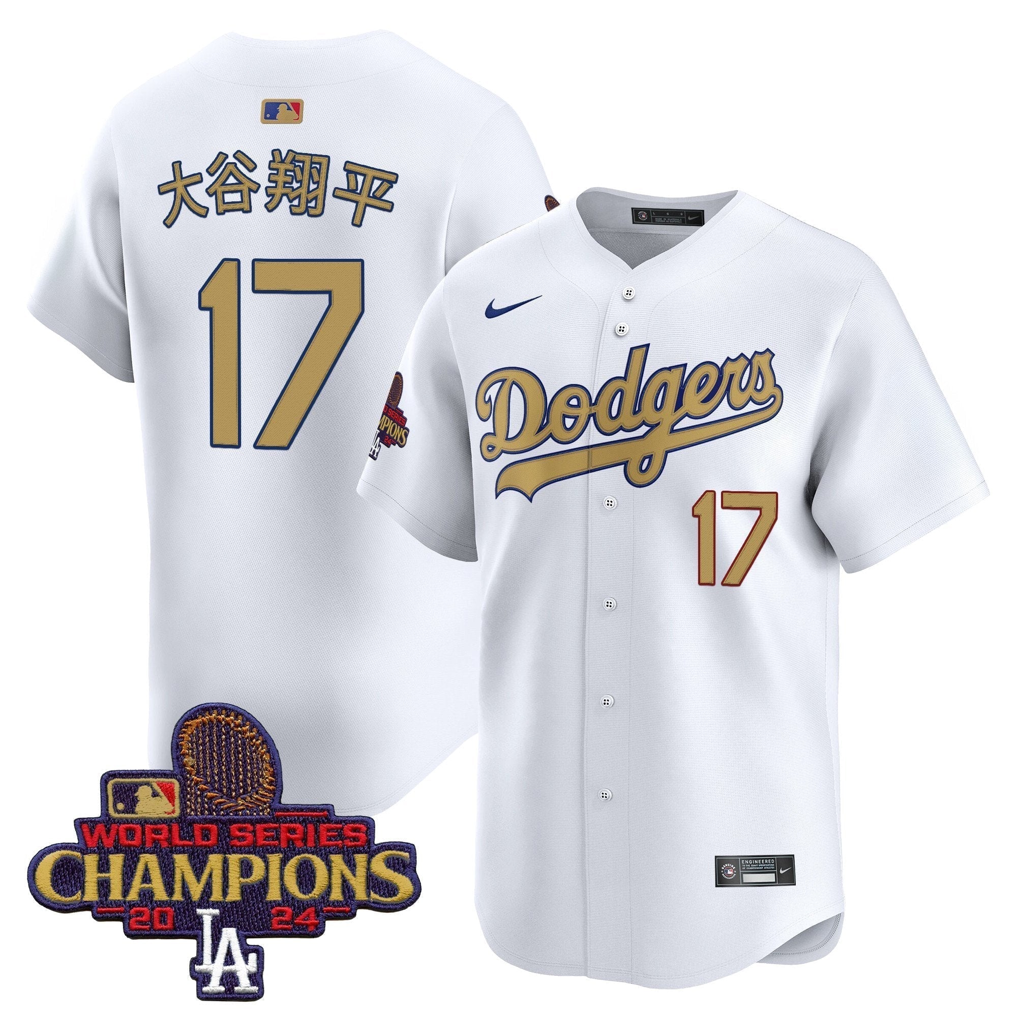 Dodgers 2025 Gold Vapor Premier Limited Jersey - All Stitched
