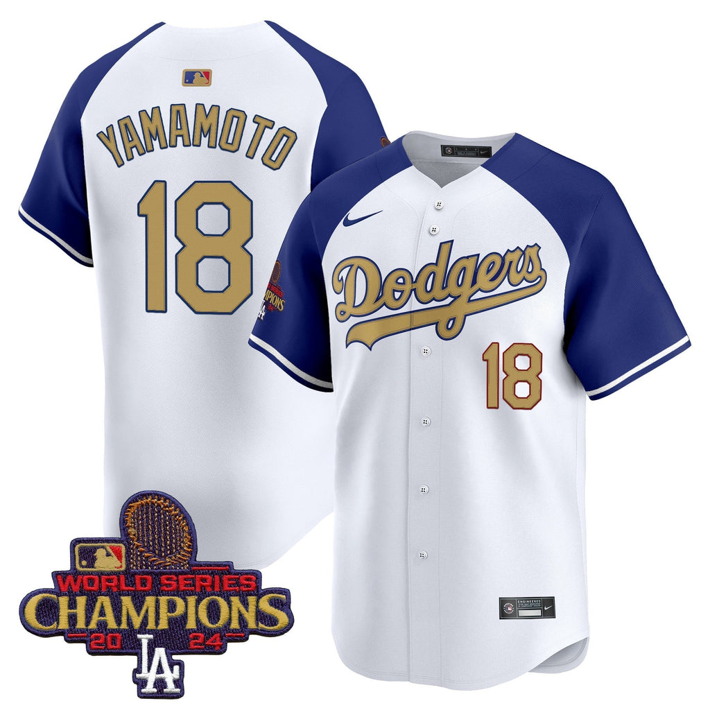 Dodgers 2025 Gold Vapor Premier Limited Jersey - All Stitched