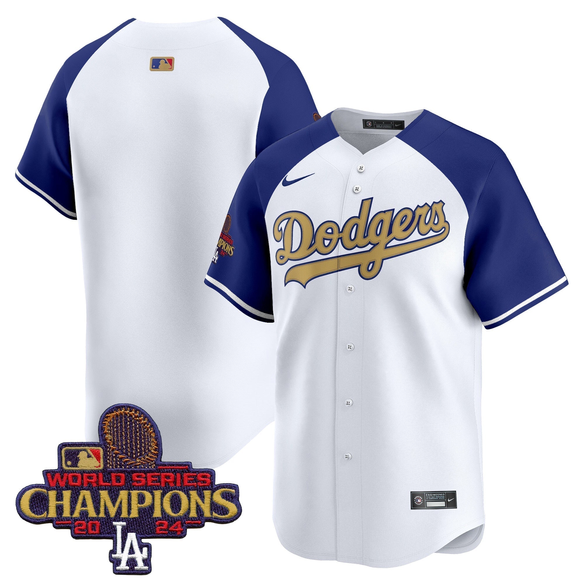 Dodgers 2025 Gold Vapor Premier Limited Jersey - All Stitched