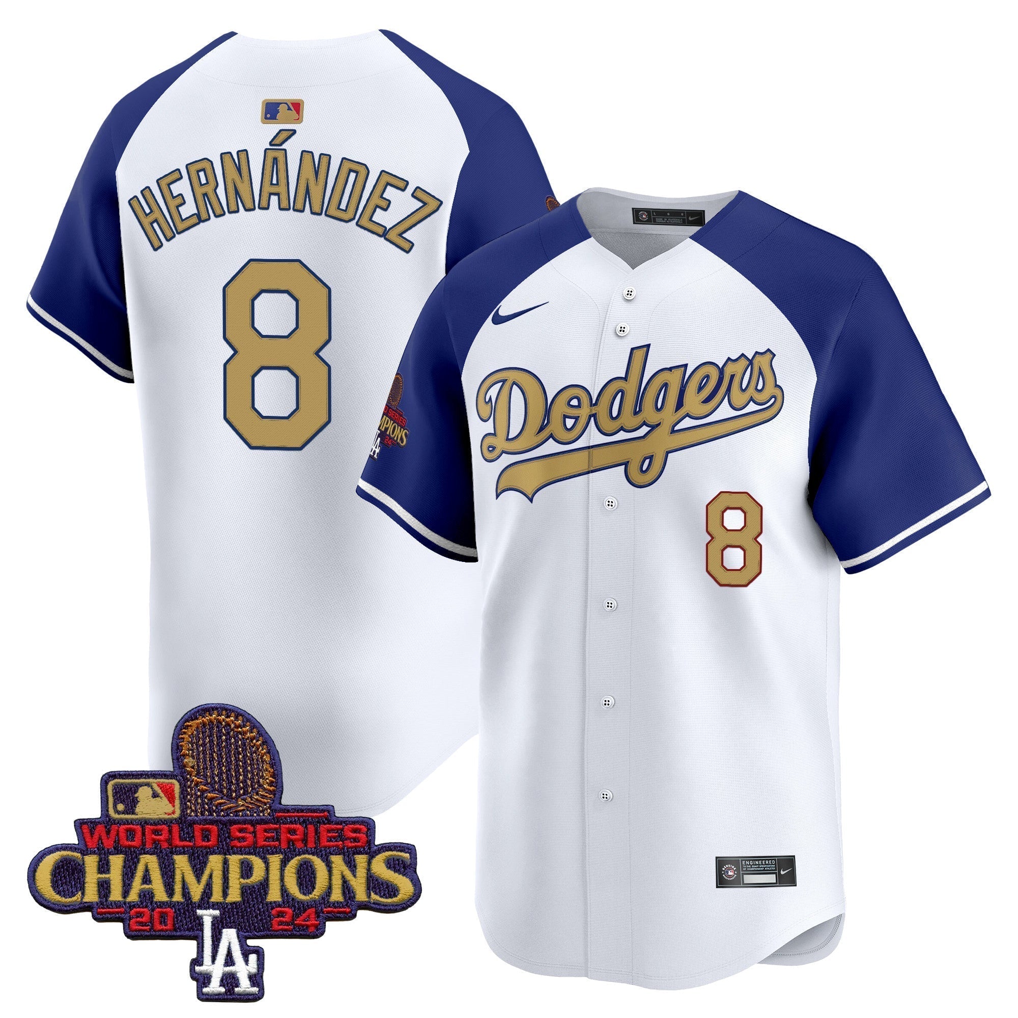 Dodgers 2025 Gold Vapor Premier Limited Jersey - All Stitched