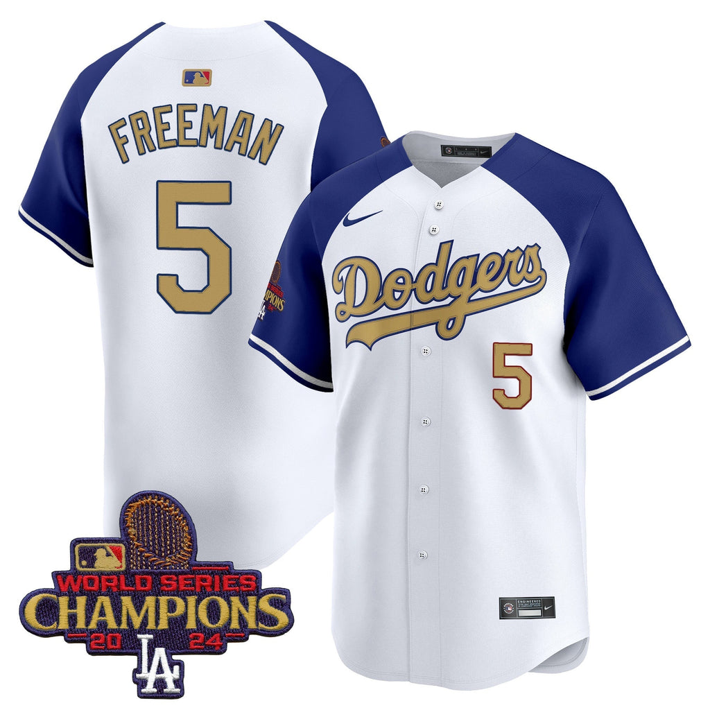 Dodgers 2025 Gold Vapor Premier Limited Jersey - All Stitched