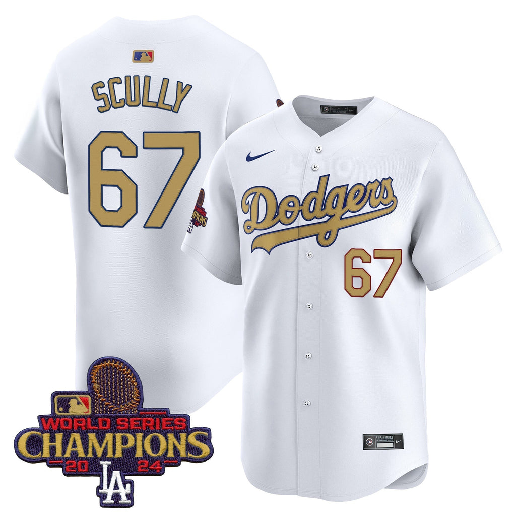 Dodgers 2025 Gold Vapor Premier Limited Jersey - All Stitched