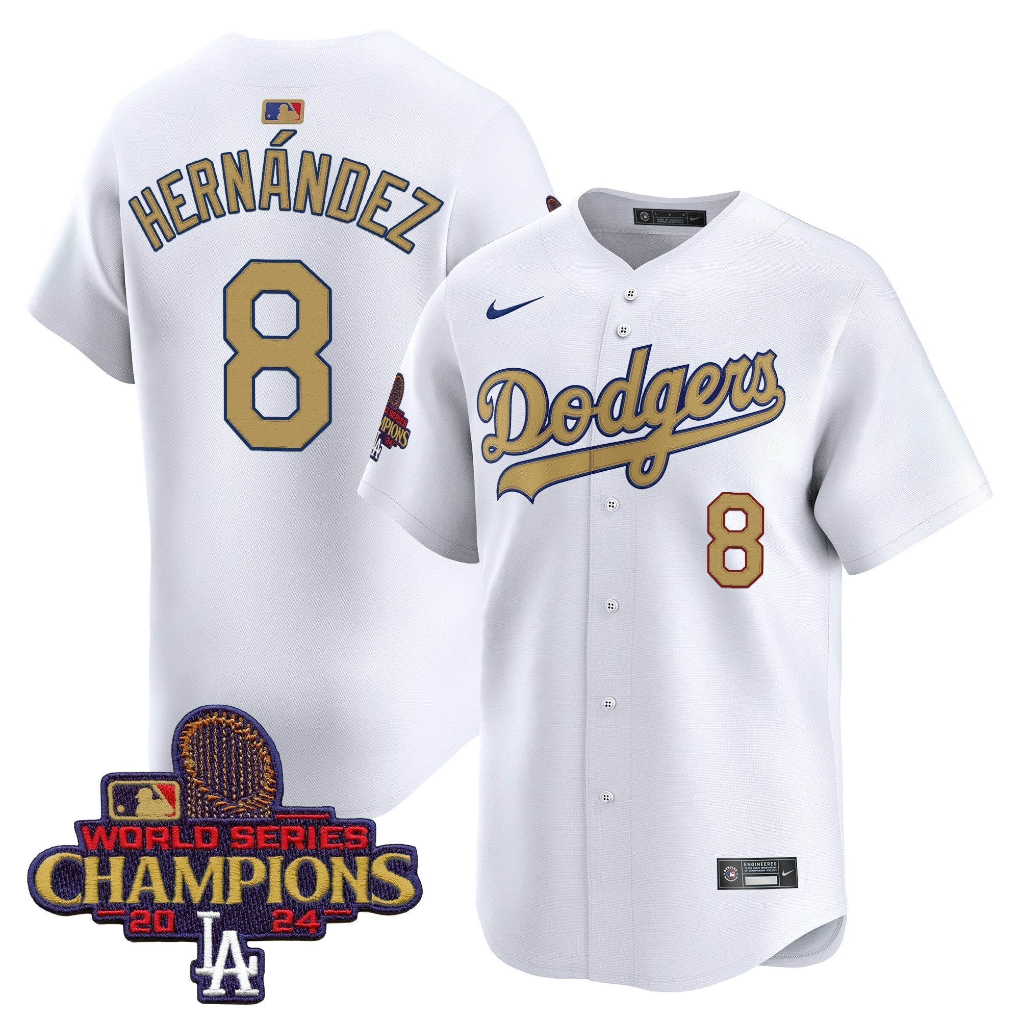 Dodgers 2025 Gold Vapor Premier Limited Jersey - All Stitched