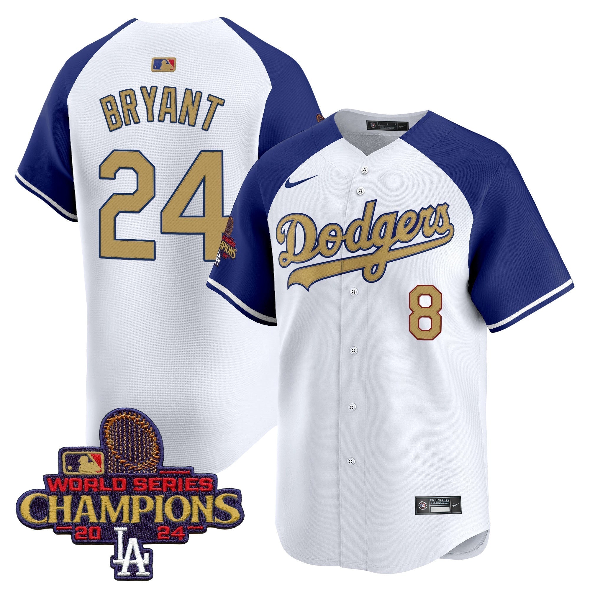Dodgers 2025 Gold Vapor Premier Limited Jersey - All Stitched