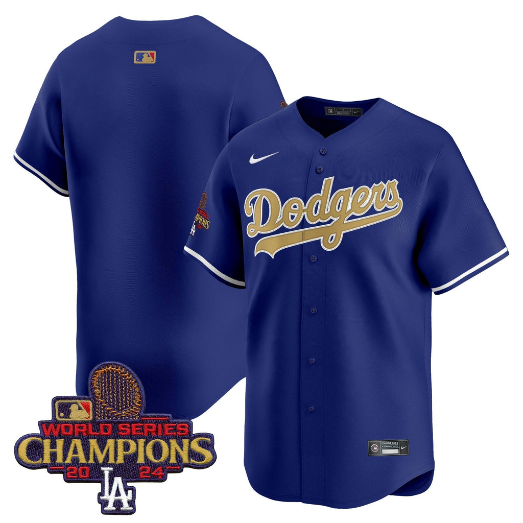 Dodgers 2025 Gold Vapor Premier Limited Jersey - All Stitched