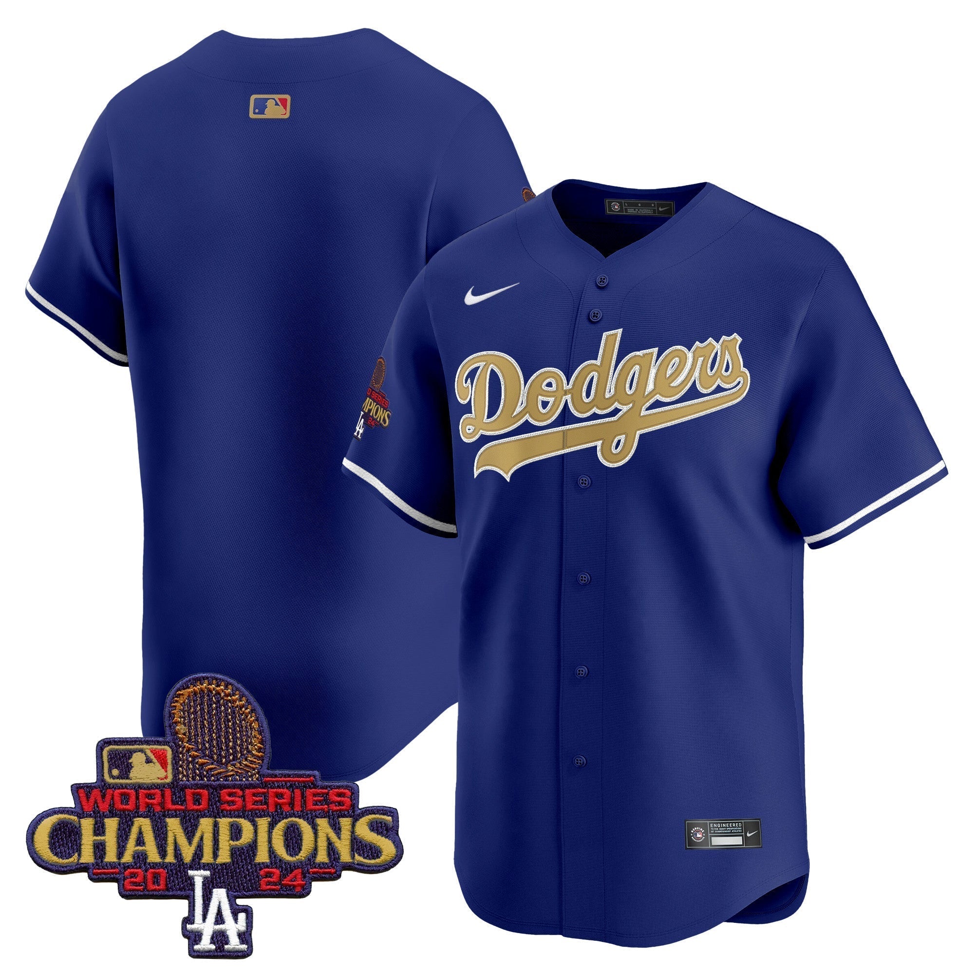 Dodgers 2025 Gold Vapor Premier Limited Jersey - All Stitched