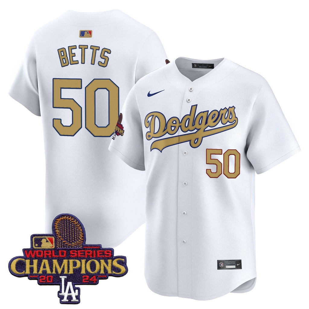 Dodgers 2025 Gold Vapor Premier Limited Jersey - All Stitched