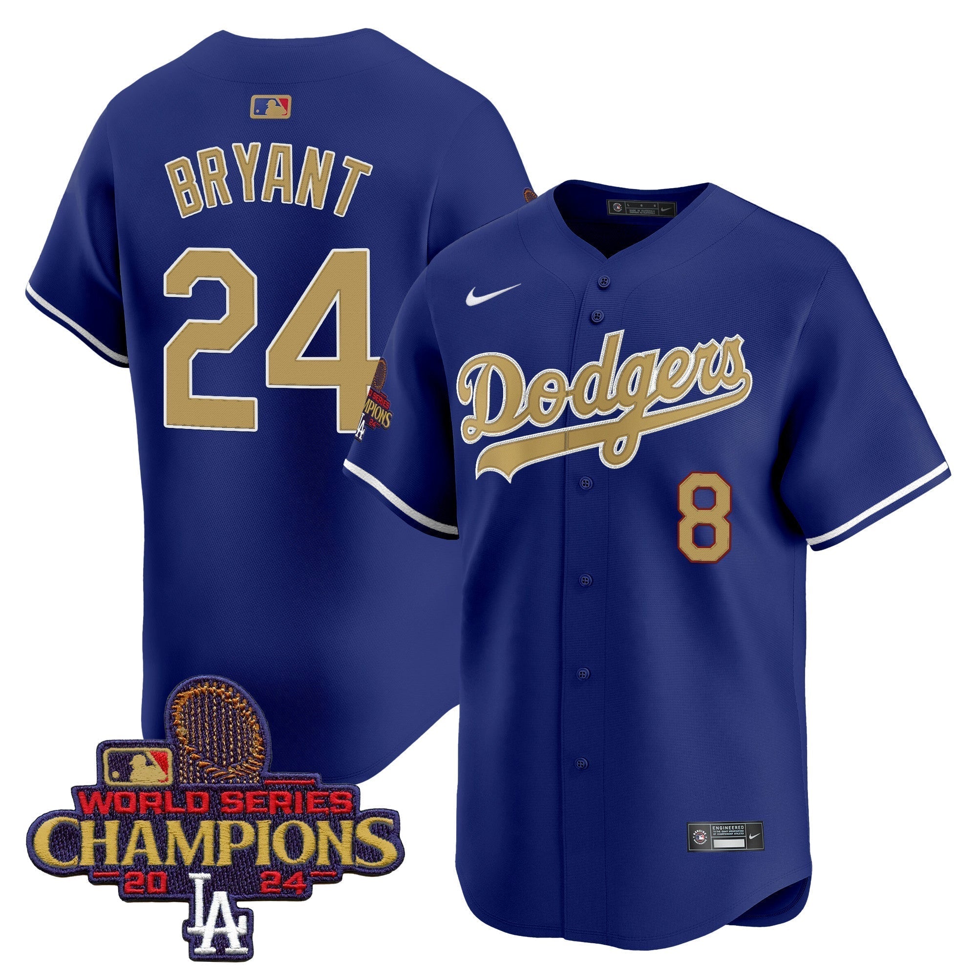 Dodgers 2025 Gold Vapor Premier Limited Jersey - All Stitched
