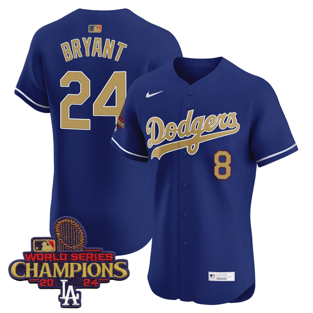 Dodgers 2025 Gold Vapor Premier Elite Jersey - All Stitched