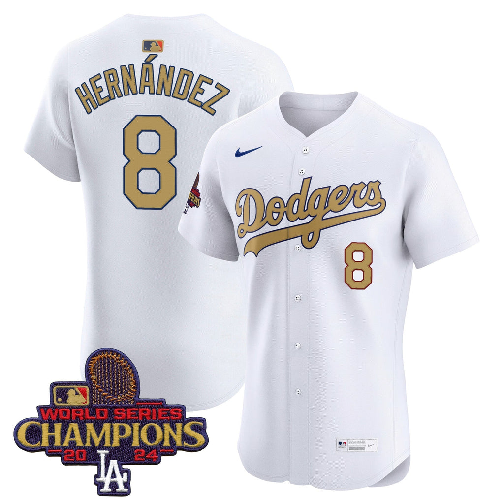 Dodgers 2025 Gold Vapor Premier Elite Men Jersey - All Stitched