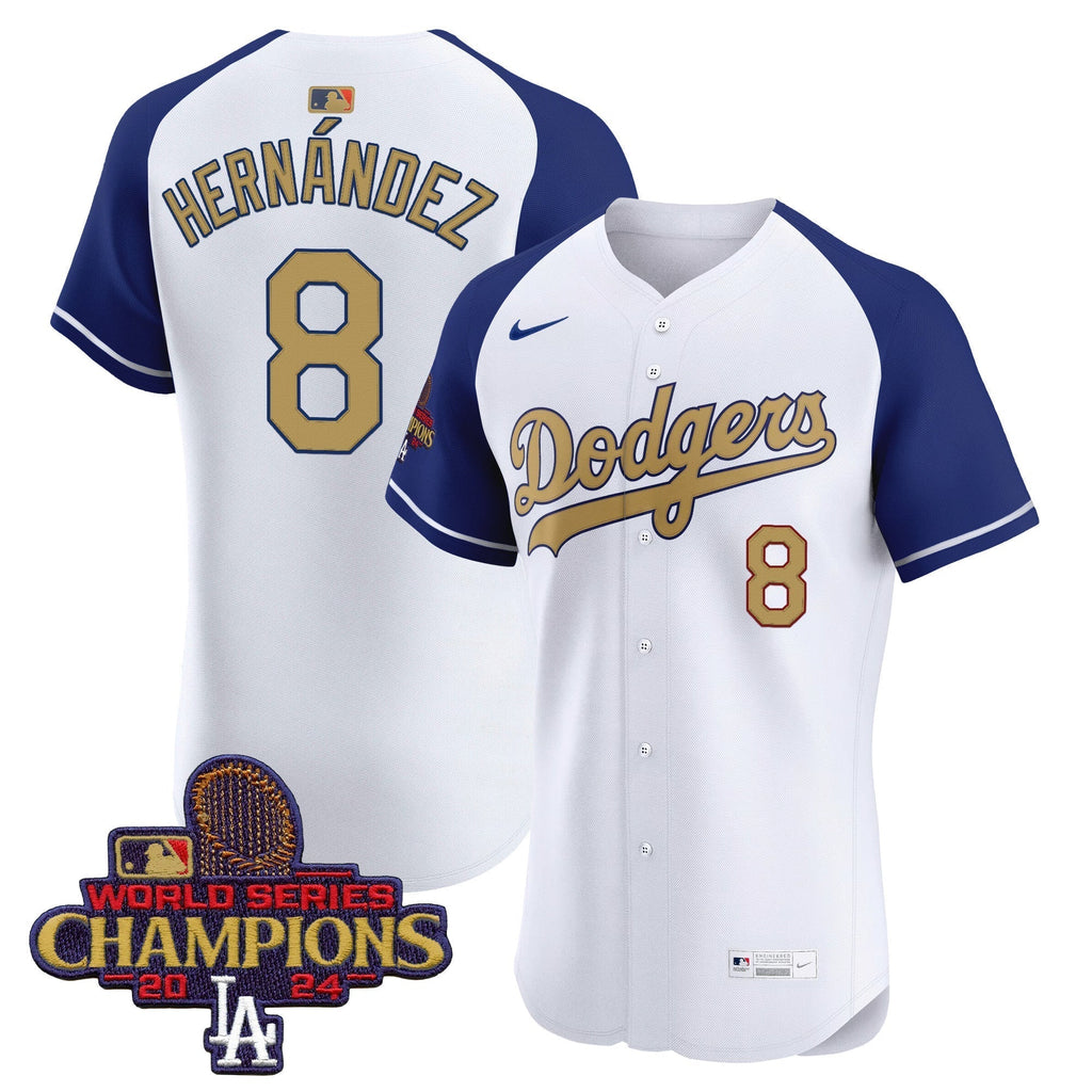 Dodgers 2025 Gold Vapor Premier Elite Jersey - All Stitched