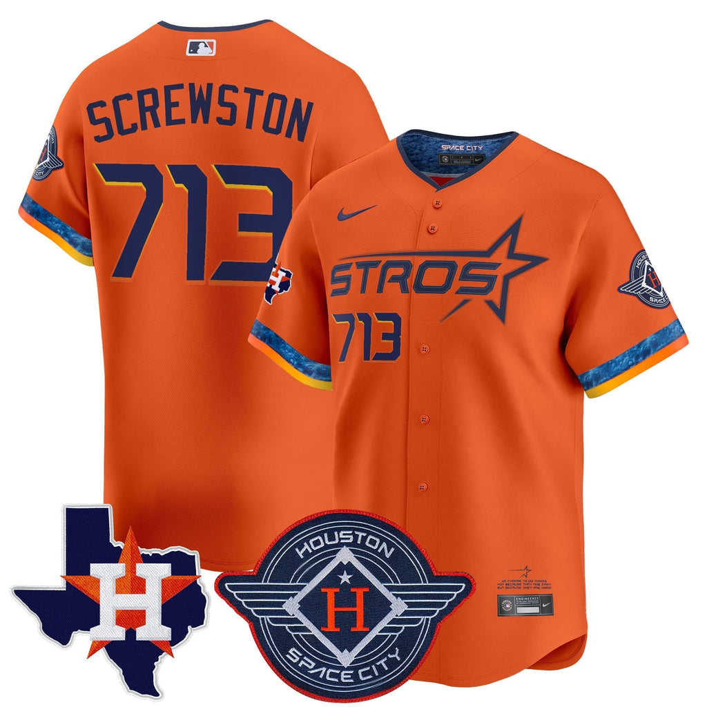 HOU 2025 City Connect Texas Patch Vapor Premier Limited Jersey - All Stitched