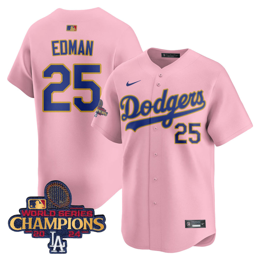 Men's Los Angeles Dodgers Gold 2025 Jersey - All Stitched