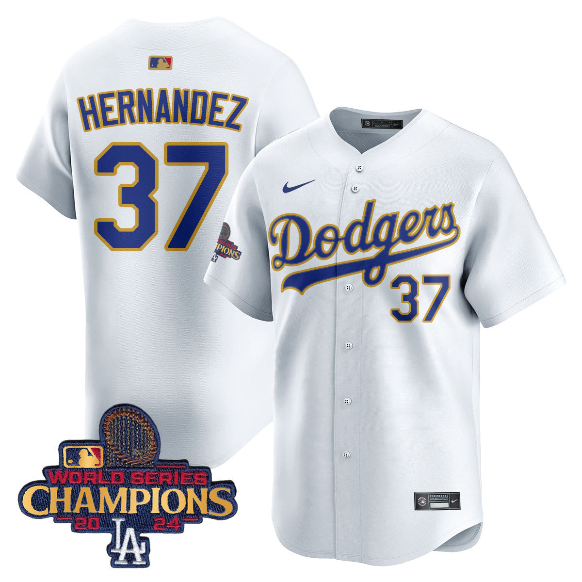 Men's Los Angeles Dodgers Gold 2025 Jersey - All Stitched