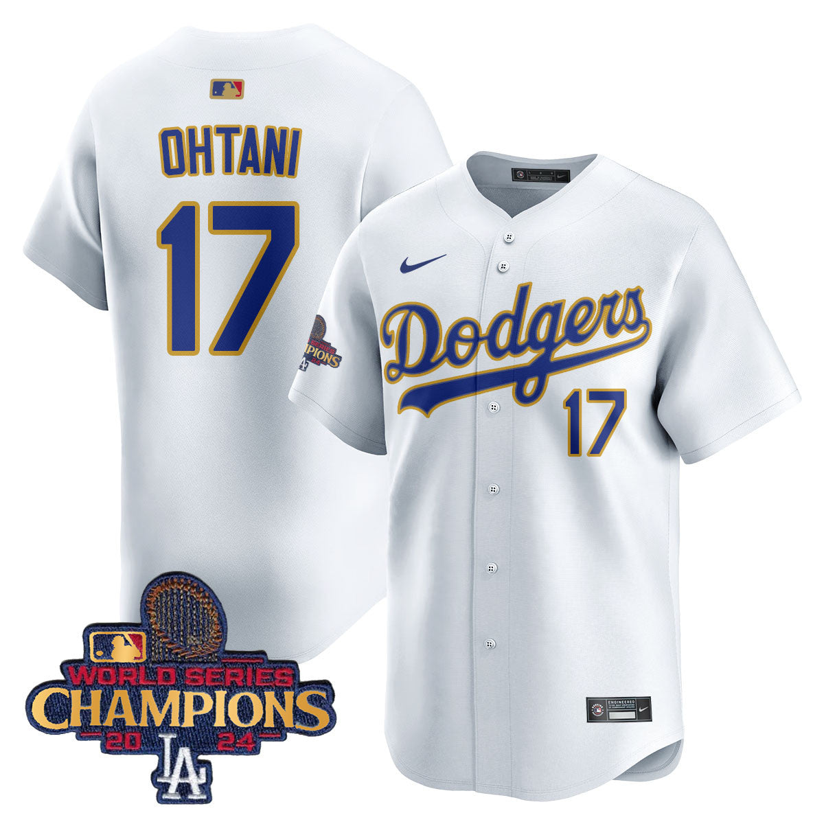 Men's Los Angeles Dodgers Gold 2025 Jersey - All Stitched