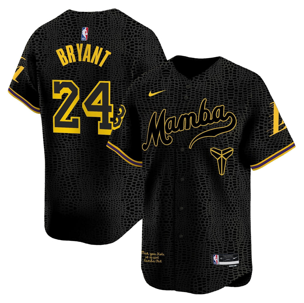 LAL Kobe Bryant Mamba Vapor Baseball Jersey - All Stitched