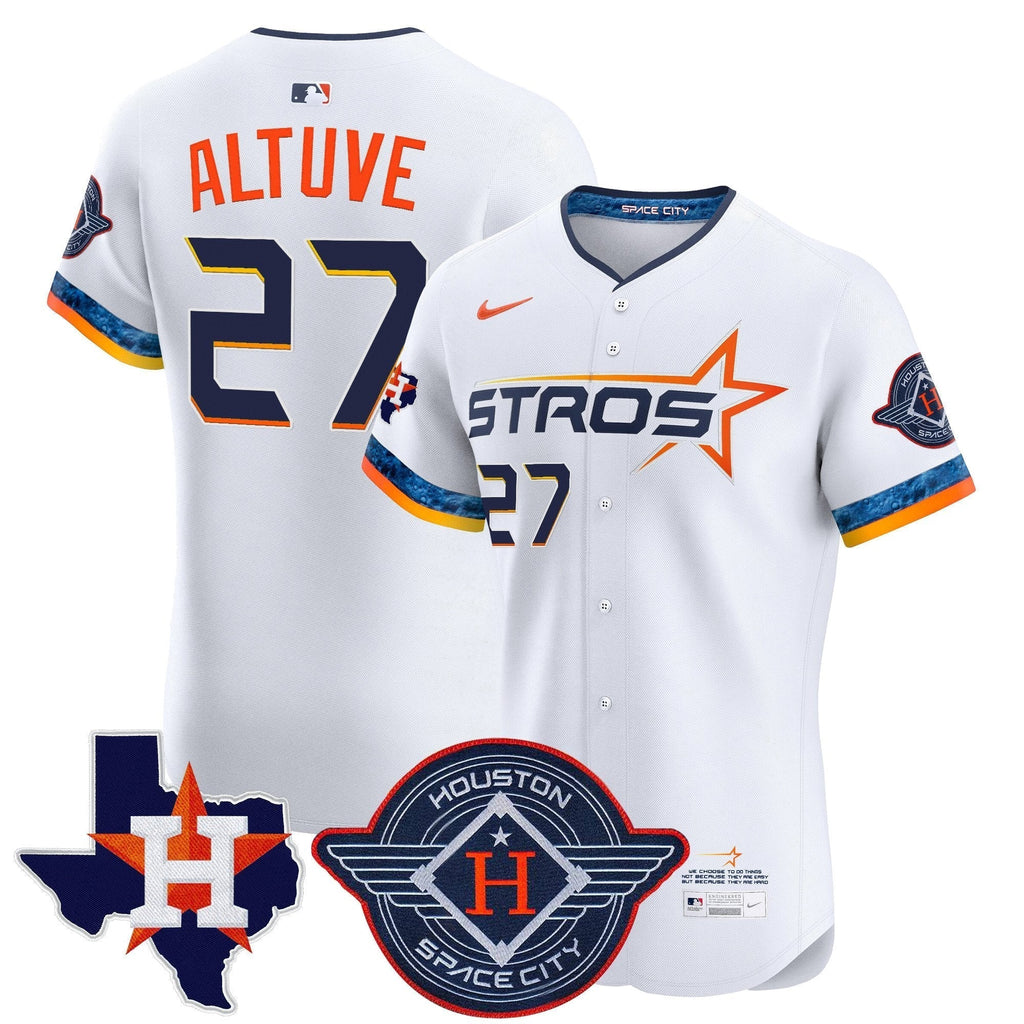 HOU 2025 City Connect Texas Patch Vapor Premier Elite Jersey - All Stitched
