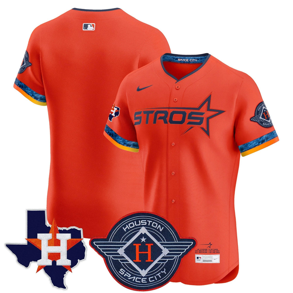 HOU 2025 City Connect Texas Patch Vapor Premier Elite Jersey - All Stitched