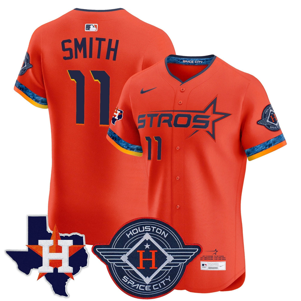HOU 2025 City Connect Texas Patch Vapor Premier Elite Jersey - All Stitched