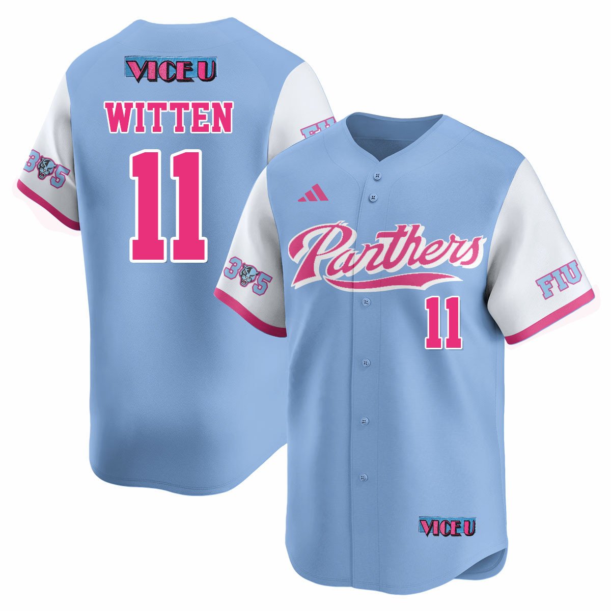 FIU Baseball 2025 'Vice U' Men Jersey - All Stitched