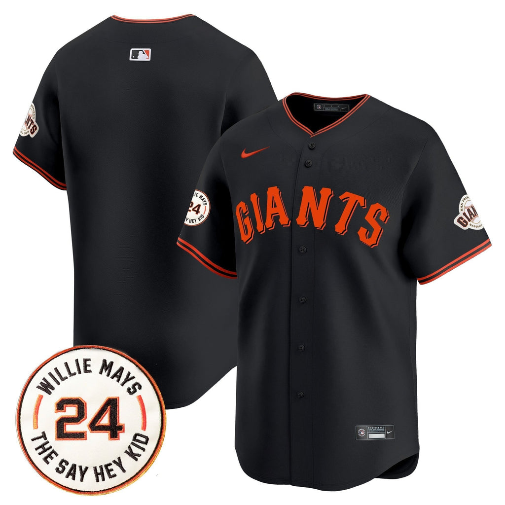 SF 2025 Willie Mays Patch Vapor Premier Limited Men Jersey - All Stitched