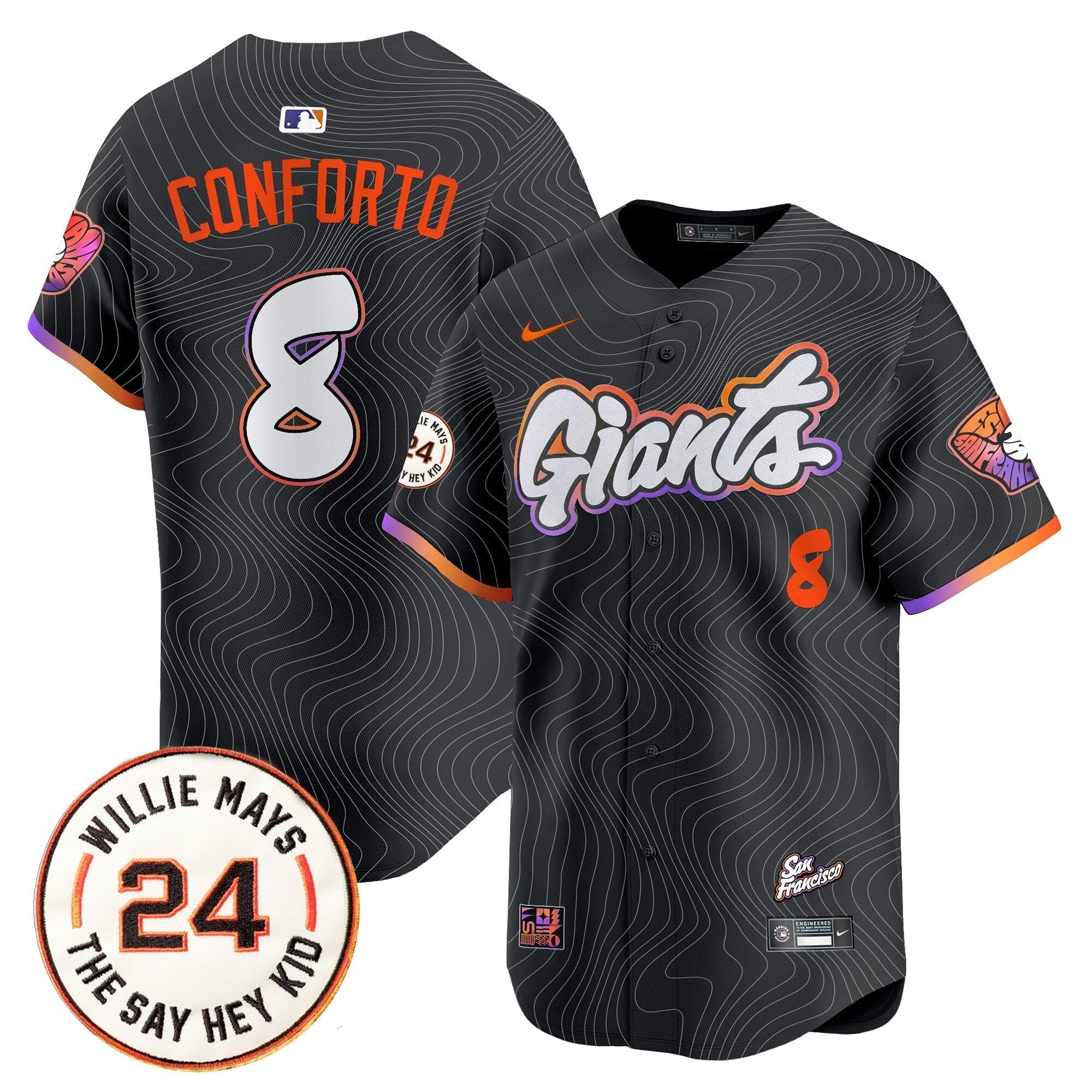 SF 2025 Willie Mays Patch Vapor Premier Limited Jersey - All Stitched