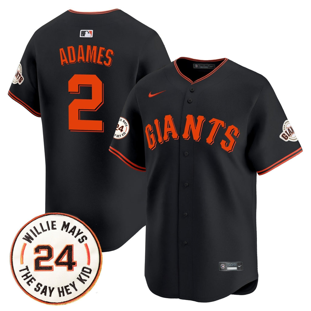 SF 2025 Willie Mays Patch Vapor Premier Limited Men Jersey - All Stitched